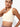 Shakti Warrior low support KAI scallop sports bra in white