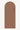 Shakti Warrior arch shaped recycled PU yoga mat in brown