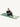 Woman practicing yoga on Shakti Warrior green hemp yoga mat