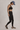 Black lace waistband on Shakti Warrior black leggings