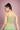 Back view of Shakti Warrior green high support AuraLux sports bra