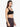 Side view of Shakti Warrior black high support mesh sports bra ORA