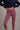 High-waist AumLux Capri Leggings – pink