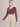 Woman wearing Shakti Warrior RE in burgundy cross back crop top