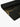 Side view of Shakti Warrior black gold lotus recycled PU yoga mat