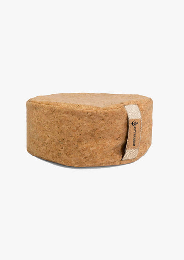 Shakti Warrior meditation pillow made with cork fabric and buckwheat filling