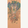 Shakti Warrior cork yoga mat with elephant design featuring eco friendly 3mm thickness