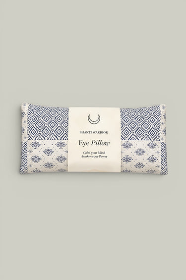 Patterned fabric eye pillow