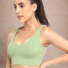 Shakti Warrior high support AuraLux sports bra in green