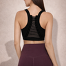 Back view of Shakti Warrior high support AVA lace sports bra