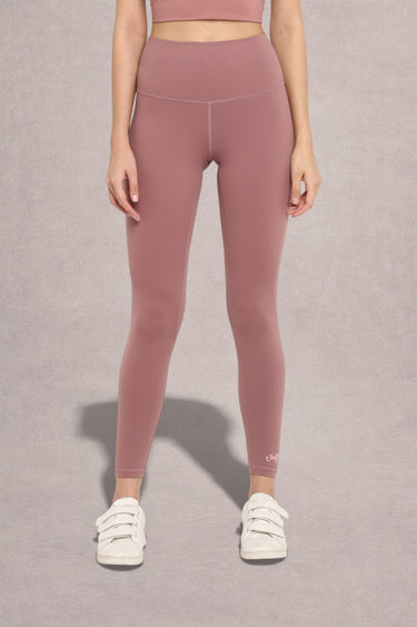 Shakti Warrior High-waist AumLux Leggings in Pink