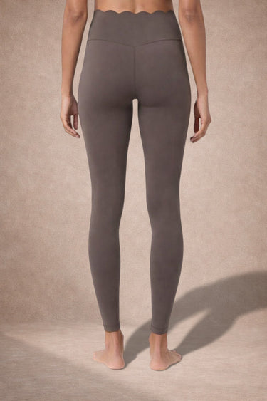 Scalloped waist KAI Leggings - Rosewood