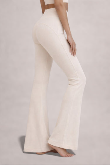 High-Waisted Sculpt Flare Leggings - Black