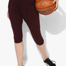 Spiritual Warrior gym Workout active wear Yoga pants Athleisure maroon crop harem pants