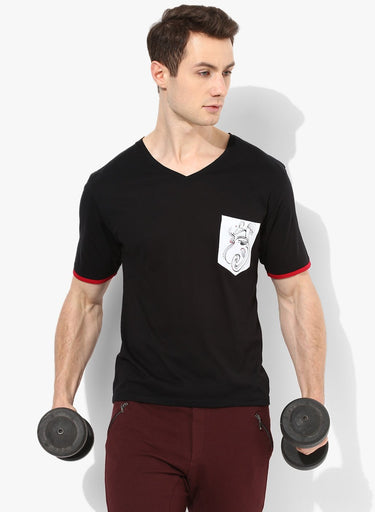 Spiritual Warrior Workout Yoga Athleisure Gym Cotton Black T-shirt